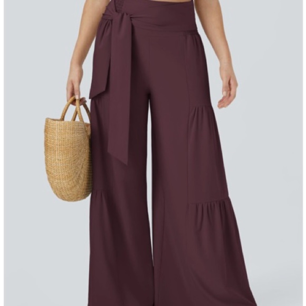 HALARA NWOT Deep Purple Wide-Leg Pants